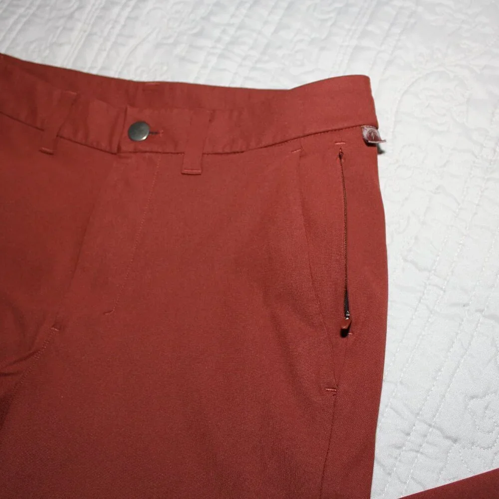 Lululemon Men's Commission Pant Slim Chino Size 28 Waist LM5AF2S Rust Color - Picture 9 of 11